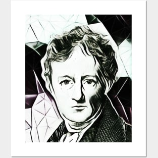 Charles Lamb Black and white Portrait | Charles Lamb Artwork 3 Posters and Art